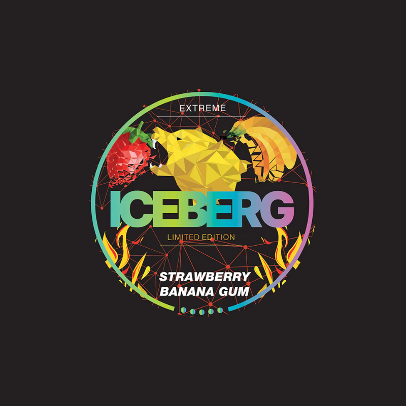 ICEBERG STRAWBERRY BANANA GUM